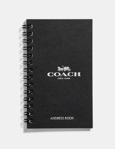 Coach 3x5 Spiral Address Book Refill In White