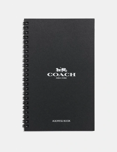 Coach 6x8 Spiral Address Book Refill In White