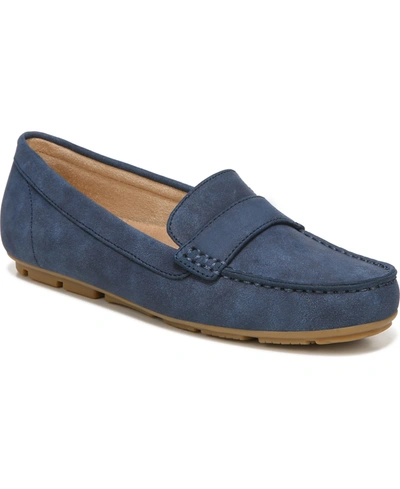 Soul Naturalizer Seven Loafers Women's Shoes In Navy Blue Faux Nubuck