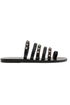 Ancient Greek Sandals Niki Studded Leather Sandals In Black