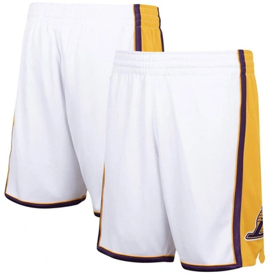 Mitchell & Ness Men's  White Los Angeles Lakers 2009/10 Hardwood Classics Authentic Shorts