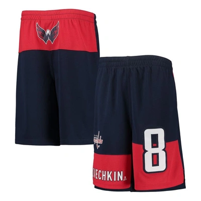Outerstuff Kids' Youth Boys Alexander Ovechkin Navy Washington Capitals Pandemonium Name And Number Shorts