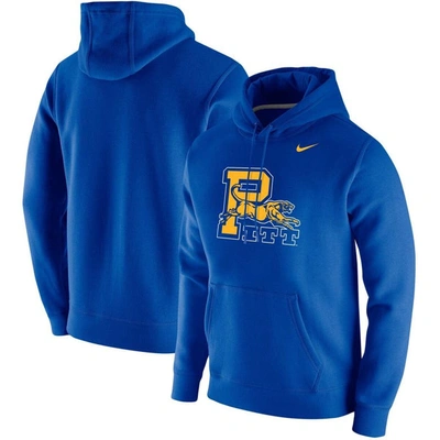 Nike Royal Pitt Panthers Vintage School Logo Pullover Hoodie