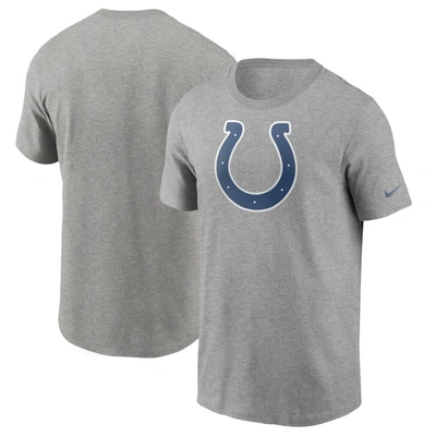 Nike Heathered Gray Indianapolis Colts Primary Logo T-shirt