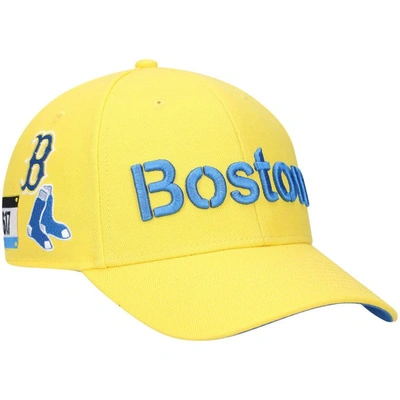 47 ' Gold Boston Red Sox City Connect Mvp Adjustable Hat