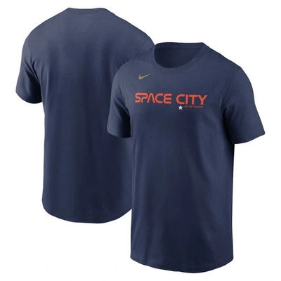 Nike Navy Houston Astros 2022 City Connect Wordmark T-shirt