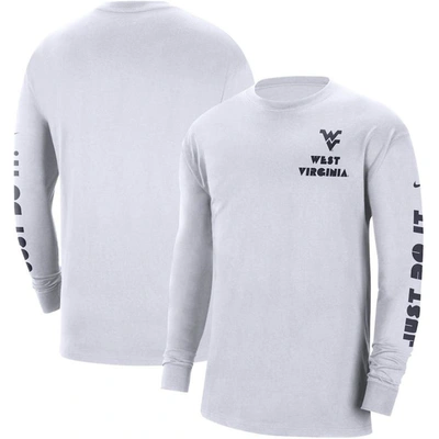 Nike White West Virginia Mountaineers Heritage Max 90 Long Sleeve T-shirt