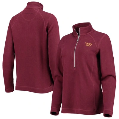 Tommy Bahama Burgundy Washington Commanders Aruba Half-zip Jacket