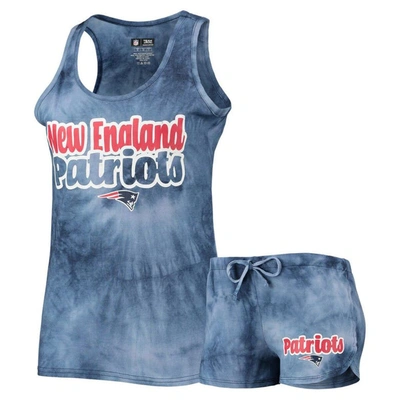 Concepts Sport Navy New England Patriots Billboard Tank Top & Shorts Set