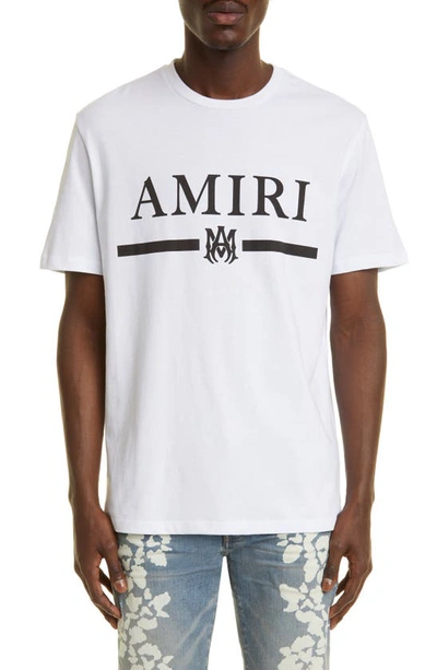Amiri M.a. Bar Logo Graphic Tee In White