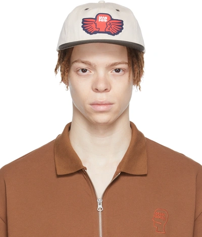 Brain Dead Off-white Afterlife Six Panel Cap In Cream/olive