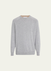 Brunello Cucinelli Cashmere Sweater In Pebble