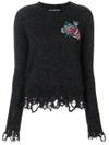 Marco Bologna Embroidered Knitted Top