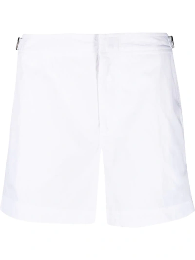 Orlebar Brown Setter Stripe-detail Swim Shorts In White