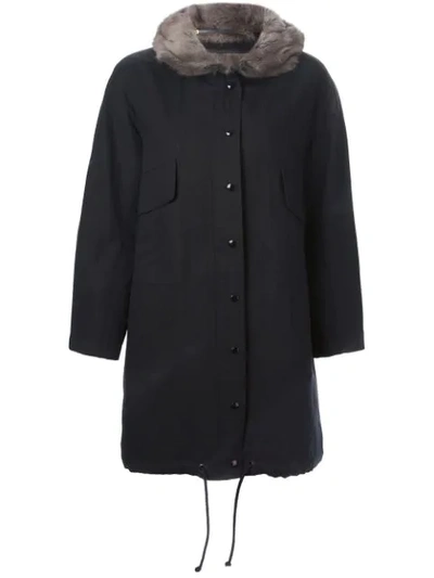 Liska Parka Coat In Black