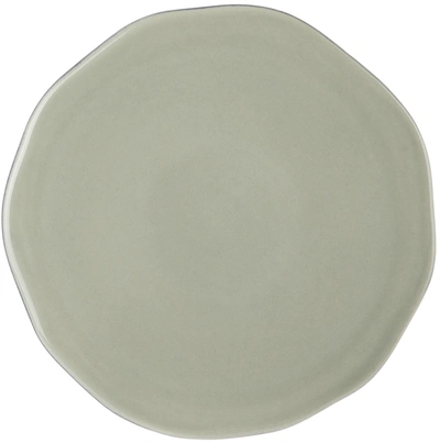 Marloe Marloe Gray & Navy Display Plate In Slate Grey