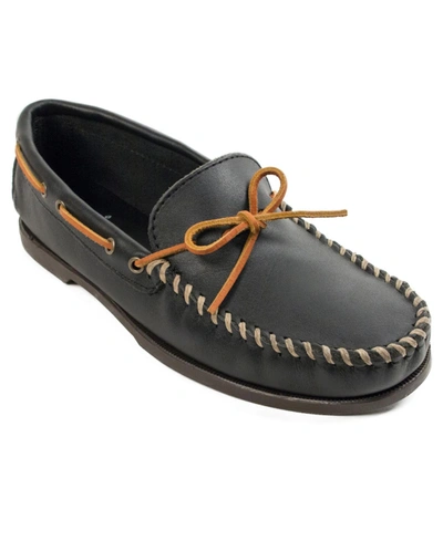 Minnetonka Men's Camp Moccasin Loafers Men's Shoes In Black I