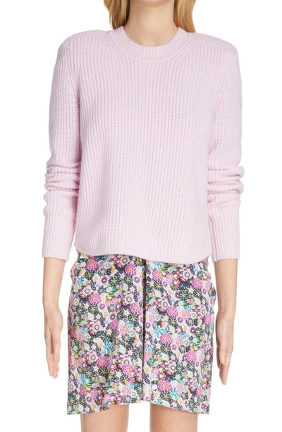 Isabel Marant Brenty Rib Wool & Cashmere Sweater In Pink