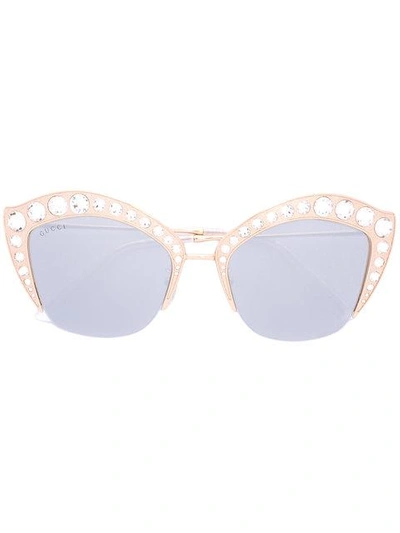 Gucci Cat Eye Sunglasses In Neutrals