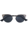 Dior Klassische Cat-eye-sonnenbrille In Black