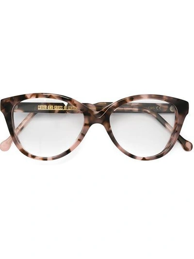 Cutler And Gross Cutler & Gross Cat Eye Frame Glasses - Brown