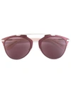 Dior 'reflected Burgun' Sunglasses In Pink