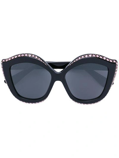 Gucci Cat Eye Sunglasses In Black