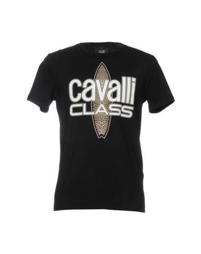 Class Roberto Cavalli T-shirt In Black | ModeSens