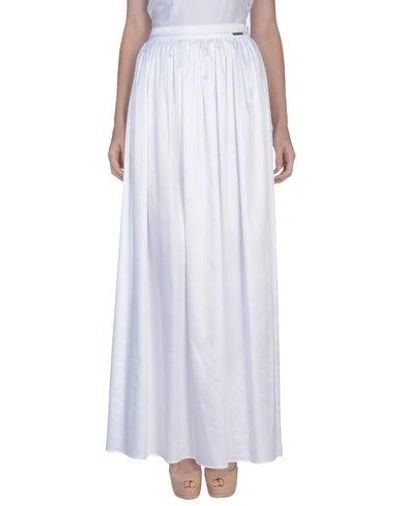 Frankie Morello Long Skirts In White