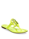 Tory Burch Miller Leather Sandals In Yellow