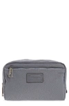 Rebecca Minkoff Top Zip Cosmetic Pouch In Gray/silver