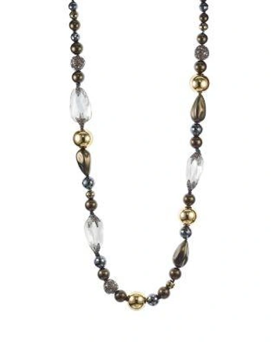 Alexis Bittar Baroque Pearly Beaded Single-strand Necklace In Multi