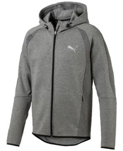Puma Evostripe Ultimate Full Zip Hoodie In Grey