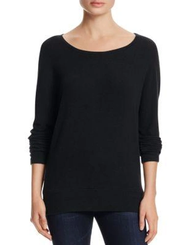 Cupcakes And Cashmere Chey Dolman Sleeve Sweatshirt In Black