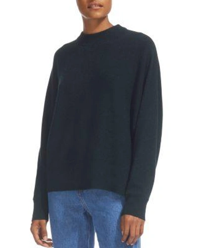 Whistles High-neck Cashmere Sweater In Dark Green