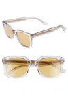 Gucci 50mm Square Sunglasses - Transparent Grey