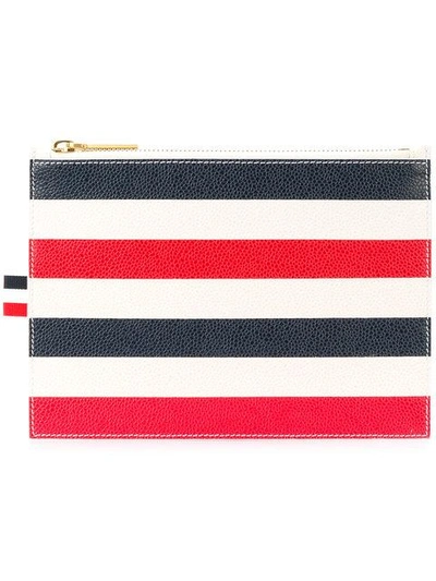 Thom Browne Signature Stripes Cardholder In Multicolour