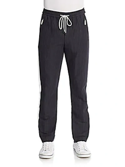 Dolce & Gabbana Pinstriped Drawstring Pants In 0400088239646