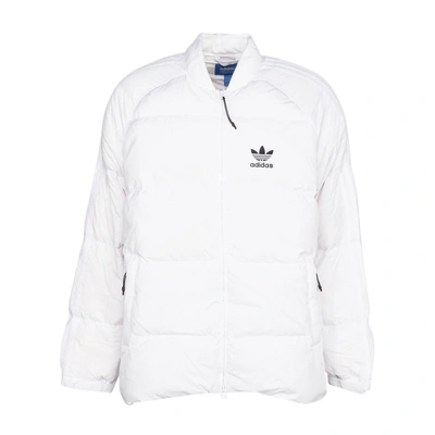 Adidas Originals Adidas Zipped Puffer Jacket In White | ModeSens
