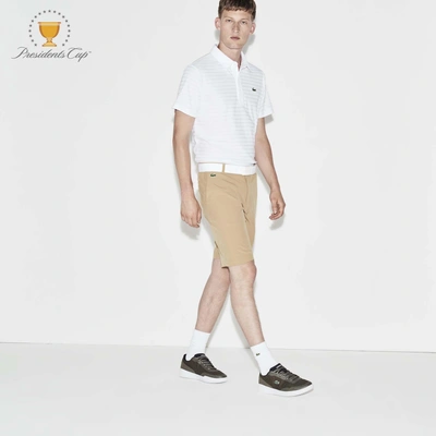 Lacoste Men's Sport Presidents Cup Edition Stretch Bermuda Shorts In Gobi Desert Beige