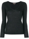 N•peal Superfine V-neck Jumper