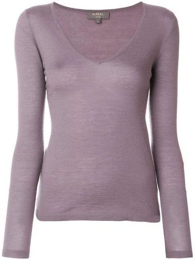 N•peal Superfine V-neck Sweater