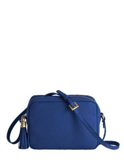 Gigi New York Madison Pebbled Leather Crossbody Bag In Cobalt