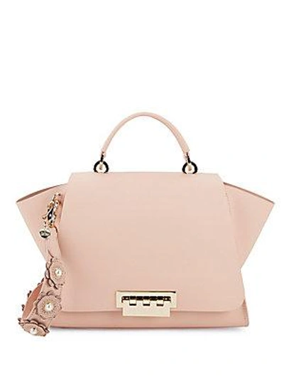 Zac Zac Posen Eartha Iconic Floral Leather Crossbody Bag In Light