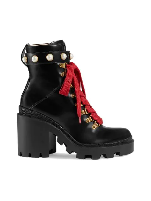 gucci leather boots