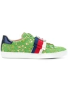 Gucci Ace Lace Sneakers In Green