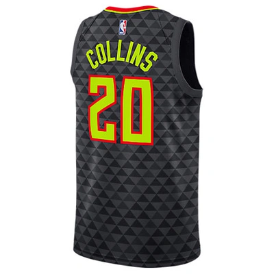 Nike Men's John Collins Atlanta Hawks Icon Swingman Jersey In Black