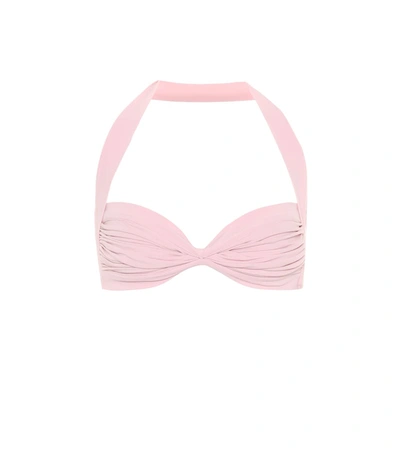 Norma Kamali Bill Bra Bikini Top In Pink