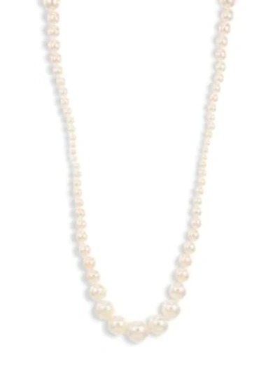 Yoko London Akoya 18k Gold 9.5-10mm Pearl Necklace In White