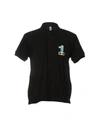 Moschino Swim Polo Shirts In Black